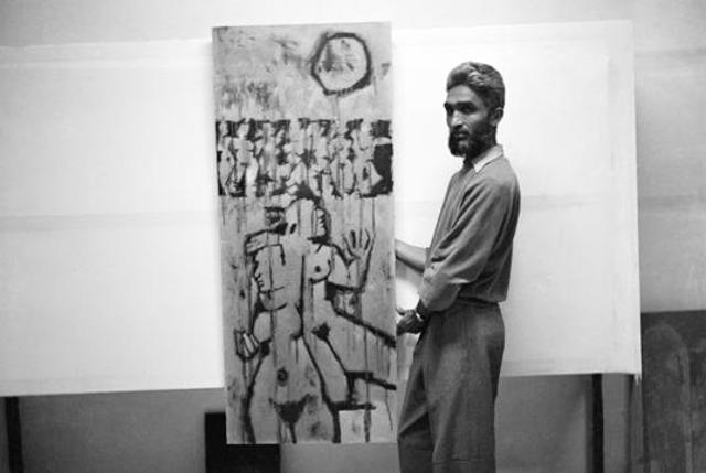 A striking portrait of a young MF Husain is also part of the exhibition in Alibaug. A striking portrait of a young MF Husain is also part of the exhibition in Alibaug.