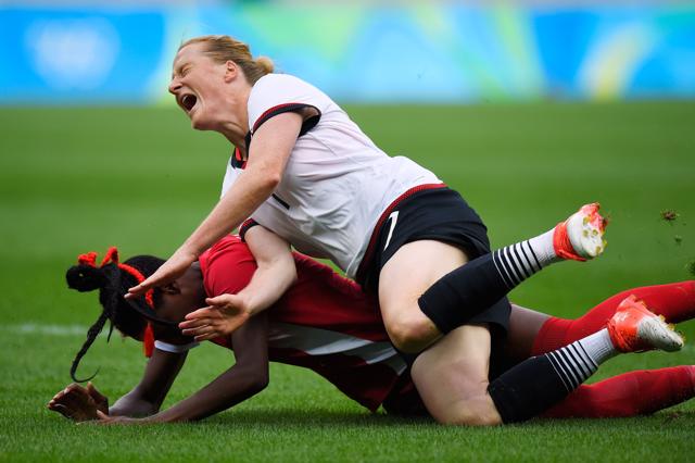 Germany’s Melanie Behringer is challenging two past FIFA award winners: defending champion Carli Lloyd of the United States and five-time winner Marta of Brazil. (Getty Images) Germany’s Melanie Behringer is challenging two past FIFA award winners: defending champion Carli Lloyd of the United States and five-time winner Marta of Brazil. (Getty Images)