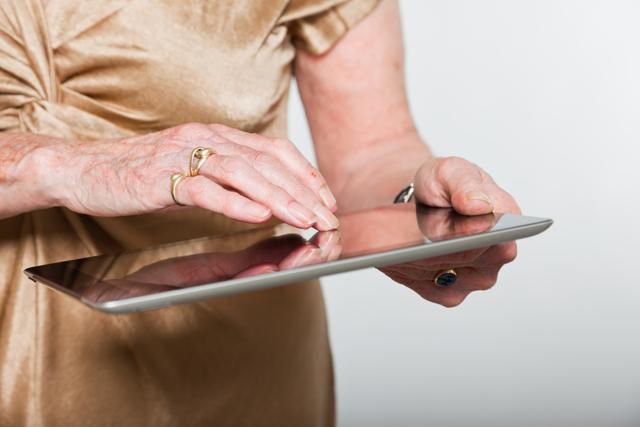 The researchers found that tablet use was safe for every patient, regardless of the severity of their dementia, and that with proper supervision and training, the engagement rate with the devices was nearly 100 per cent. (Shutterstock) The researchers found that tablet use was safe for every patient, regardless of the severity of their dementia, and that with proper supervision and training, the engagement rate with the devices was nearly 100 per cent. (Shutterstock)