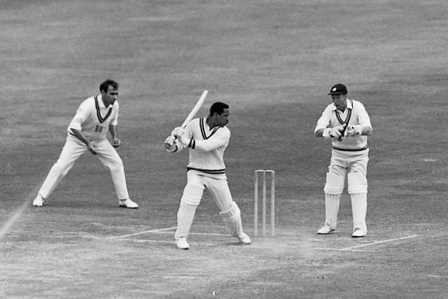 Garfield Sobers hit six sixes for Nottinghamshire against Glamorgan at Swansea in 1968. (PA Images via Getty Images) Garfield Sobers hit six sixes for Nottinghamshire against Glamorgan at Swansea in 1968. (PA Images via Getty Images)
