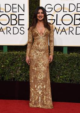 Priyanka Chopra arrives at the 74th annual Golden Globe Awards, January 8, 2017, at the Beverly Hilton Hotel in Beverly Hills, California. (AFP) Priyanka Chopra arrives at the 74th annual Golden Globe Awards, January 8, 2017, at the Beverly Hilton Hotel in Beverly Hills, California. (AFP)
