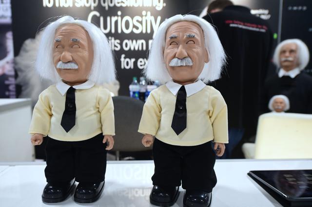 Albert Einstein robot from Hanson Robotics on display at the 2017 Consumer Electronic Show in Las Vegas, Nevada. (AFP file photo) Albert Einstein robot from Hanson Robotics on display at the 2017 Consumer Electronic Show in Las Vegas, Nevada. (AFP file photo)