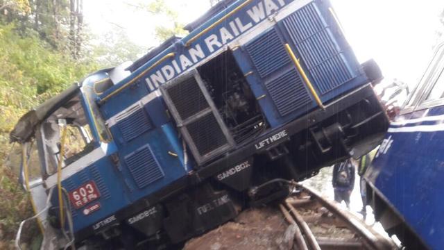 The toy train derailed between Kurseong and Mahanadi on Tuesday. (ANI photo)