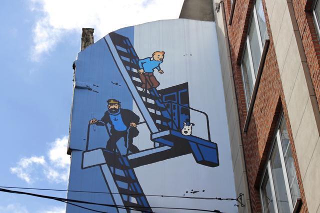 A comic strip mural “The Adventures of Tintin” in Brussels, Belgium. (Shutterstock) A comic strip mural “The Adventures of Tintin” in Brussels, Belgium. (Shutterstock)