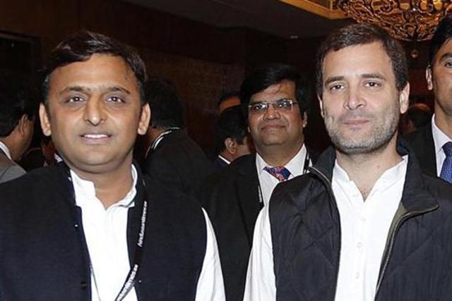 UP chief minister Akhilesh Yadav along and Congress vice-president Rahul Gandhi, in New Delhi. (Raj K Raj/HT File Photo) UP chief minister Akhilesh Yadav along and Congress vice-president Rahul Gandhi, in New Delhi. (Raj K Raj/HT File Photo)