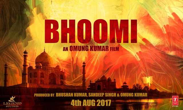 A poster of the upcoming film Bhoomi.