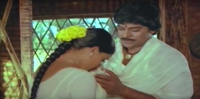 Swayamkrushi had Chiranjeevi playing a cobbler. (YouTube Grab) Swayamkrushi had Chiranjeevi playing a cobbler. (YouTube Grab)