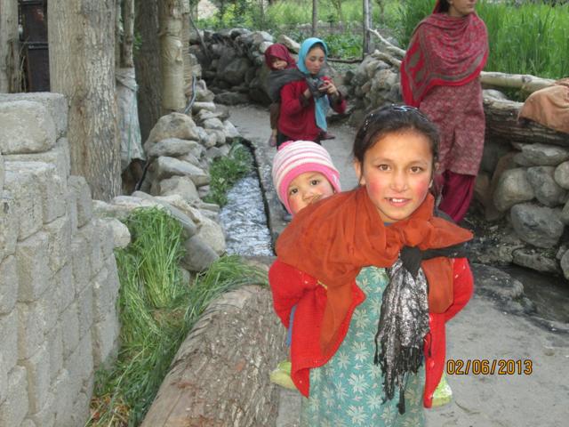Kids in a village in Turtuk. (Sabir Hussain/HT Photo) Kids in a village in Turtuk. (Sabir Hussain/HT Photo)