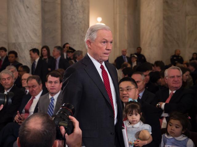 Senator Jeff Sessions arrives to testify at his confirmation hearing to be attorney general of the US before the Senate Judiciary Committee. (AFP Photo) Senator Jeff Sessions arrives to testify at his confirmation hearing to be attorney general of the US before the Senate Judiciary Committee. (AFP Photo)