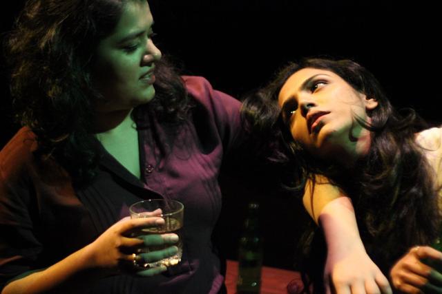 A scene from the play Internal Affairs. A scene from the play Internal Affairs.