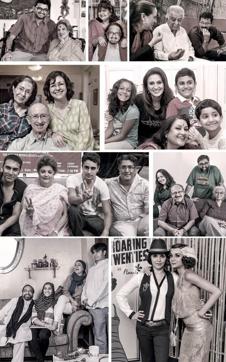 (Clockwise from top left) Quasar Thakore Padamsee with his mom, Dolly Thakore; Raell with her dad, Alyque Padamsee; Shashi Kapoor flanked by his kids, Kunal and Sanjna; Nadira Babbar and her daughter Juhi Babbar take a break from the rehearsals, Akash Khurana with his wife Meera, son Akarash and daughter-in-law Edibam ; the mother-daughter duo of Lillete and Ira Dubey; Aamir Raza Husain and Virat Talwar with their kids; Mahabano Modi Kotwal with her son Kaizaad ; Burjor Patel with daughter Shernaz and wife Ruby (Hindustan Times) (Clockwise from top left) Quasar Thakore Padamsee with his mom, Dolly Thakore; Raell with her dad, Alyque Padamsee; Shashi Kapoor flanked by his kids, Kunal and Sanjna; Nadira Babbar and her daughter Juhi Babbar take a break from the rehearsals, Akash Khurana with his wife Meera, son Akarash and daughter-in-law Edibam ; the mother-daughter duo of Lillete and Ira Dubey; Aamir Raza Husain and Virat Talwar with their kids; Mahabano Modi Kotwal with her son Kaizaad ; Burjor Patel with daughter Shernaz and wife Ruby (Hindustan Times)