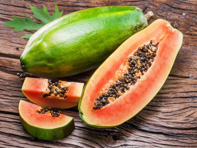 Papaya helps soften and remove dead skin cells. (Shutterstock) Papaya helps soften and remove dead skin cells. (Shutterstock)