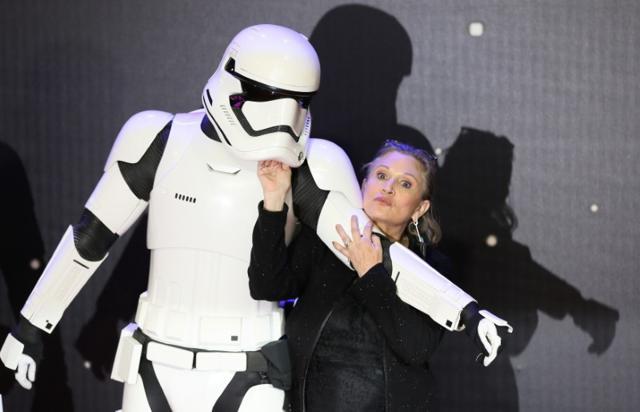 In this December 16, 2016 photo, late Carrie Fisher poses for cameras at the European premiere of Star Wars, The Force Awakens in Leicester Square, London. (REUTERS) In this December 16, 2016 photo, late Carrie Fisher poses for cameras at the European premiere of Star Wars, The Force Awakens in Leicester Square, London. (REUTERS)