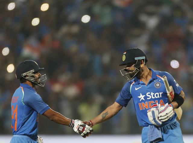 Kedar Jadhav notched up his second ODI ton as India stayed in touch to chase down England’s 351. (AP) Kedar Jadhav notched up his second ODI ton as India stayed in touch to chase down England’s 351. (AP)