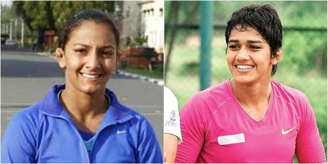 Gita and Babita Phogat. Gita and Babita Phogat.