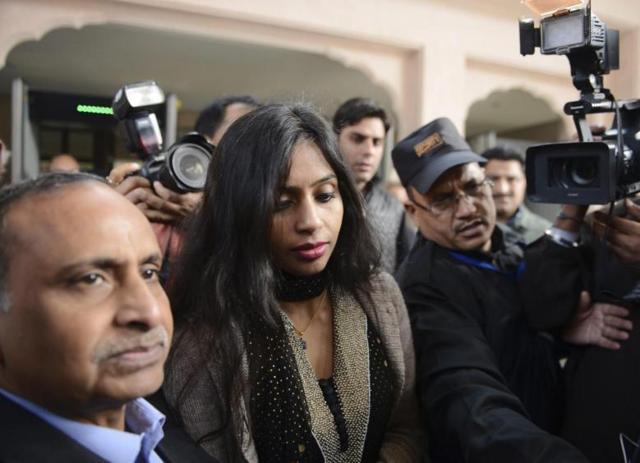 Former Indian consul general Devyani Khobragade (centre) leaves with her father Uttam Khobragade from the Maharashtra Sadan state guesthouse to meet India’s foreign minister Salman Khurshid in New Delhi January 11, 2014. (Reuters file) Former Indian consul general Devyani Khobragade (centre) leaves with her father Uttam Khobragade from the Maharashtra Sadan state guesthouse to meet India’s foreign minister Salman Khurshid in New Delhi January 11, 2014. (Reuters file)