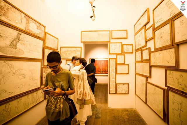 Kochi-Muziris Biennale is in its third edition, which will go on till March 29. (HT Photo) Kochi-Muziris Biennale is in its third edition, which will go on till March 29. (HT Photo)