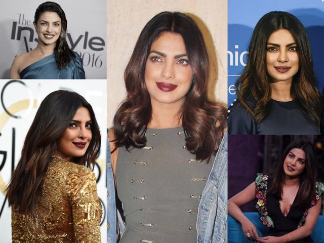 Actor Priyanka Chopra carries off a dark, bold pout with elan. (AP/AFP/Yogen Shah and instagram/stylebyami) Actor Priyanka Chopra carries off a dark, bold pout with elan. (AP/AFP/Yogen Shah and instagram/stylebyami)