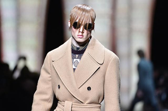 A fringed coif at Versace. (AFP) A fringed coif at Versace. (AFP)
