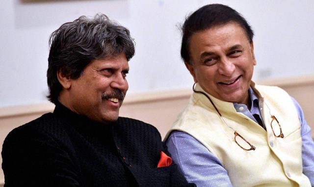 Kapil Dev and Sunil Gavaskar during the Legends Club felicitations function at CCI in Mumbai on Tuesday. (PTI) Kapil Dev and Sunil Gavaskar during the Legends Club felicitations function at CCI in Mumbai on Tuesday. (PTI)