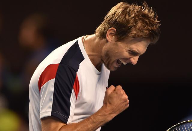 Italy's Andreas Seppi celebrates his win against Australia's Nick Kyrgios during the Australian Open. (AFP) Italy's Andreas Seppi celebrates his win against Australia's Nick Kyrgios during the Australian Open. (AFP)