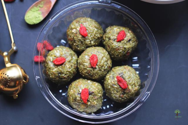 A bowl of matcha bliss balls at Yogisattva, an organic food store in Khar, Mumbai (Courtesy: Yogisattva ) A bowl of matcha bliss balls at Yogisattva, an organic food store in Khar, Mumbai (Courtesy: Yogisattva )
