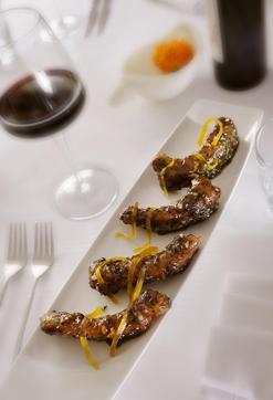 Meetha Achaar spare ribs with sun-dried mango and toasted kalonji seeds at Indian Accent, New Delhi (Amit Pasricha) Meetha Achaar spare ribs with sun-dried mango and toasted kalonji seeds at Indian Accent, New Delhi (Amit Pasricha)