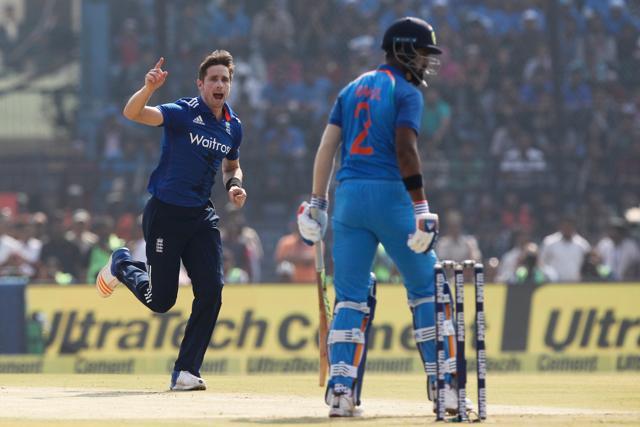 Chris Woakes gave England a great start as he removed KL Rahul cheaply. (BCCI)