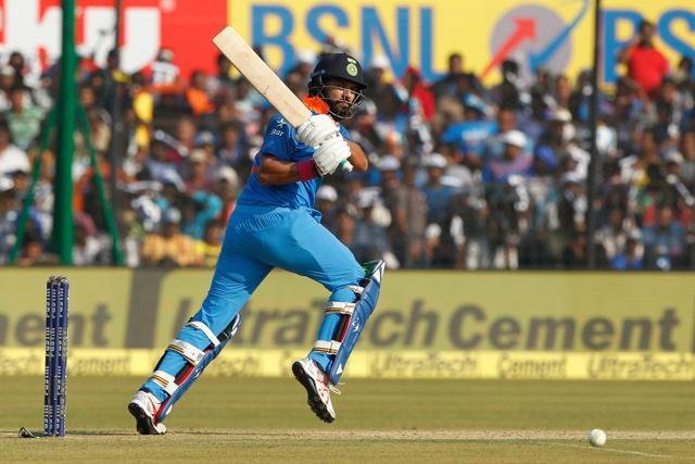 Yuvraj Singh neared a magnificent ton as the partnership with MS Dhoni boosted India towards a big score. (BCCI)