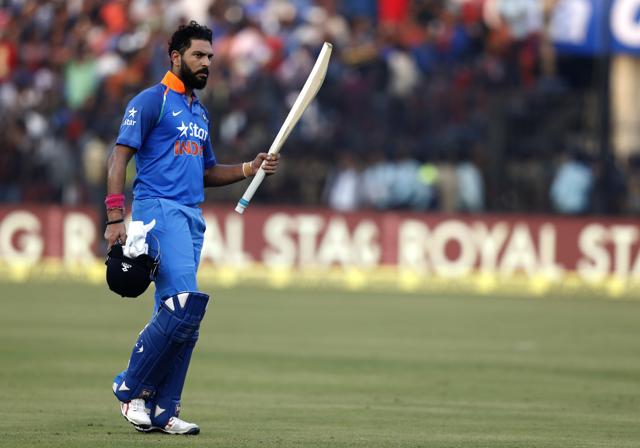 Yuvraj Singh notched up his highest individual score in ODIs as India slammed 381/6, a record score in Cuttack (BCCI) Yuvraj Singh notched up his highest individual score in ODIs as India slammed 381/6, a record score in Cuttack (BCCI)