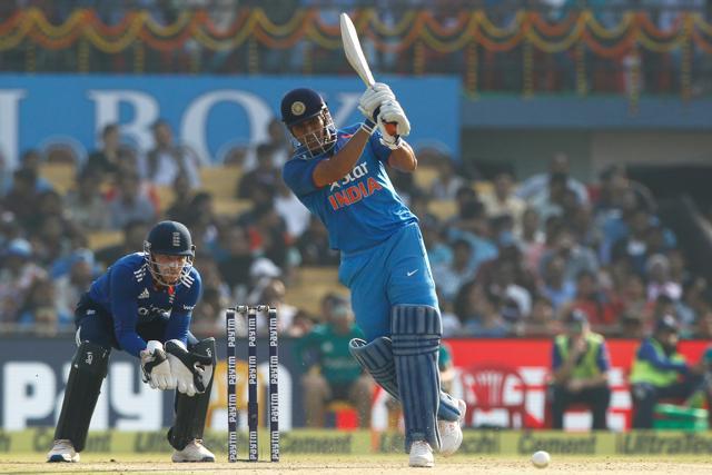 MS Dhoni neared fifty while Yuvraj Singh neared a century as India aimed at a big total. (BCCI)