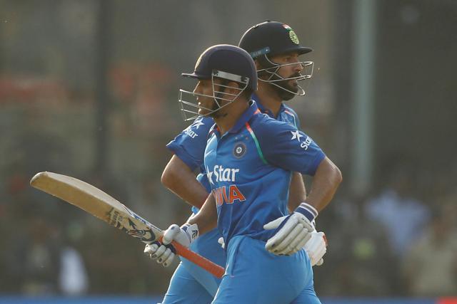 MS Dhoni and Yuvraj Singh shared a 256-run stand against England for the fourth wicket to help the team go past 300. (BCCI)