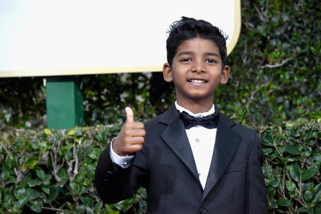 Actor Sunny Pawar attends the 74th Annual Golden Globe Awards at The Beverly Hilton Hotel. (AFP) Actor Sunny Pawar attends the 74th Annual Golden Globe Awards at The Beverly Hilton Hotel. (AFP)