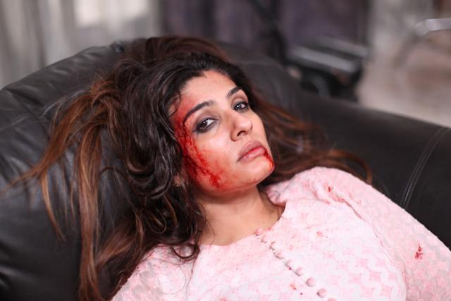 A still from Raveena Tandon’s upcoming film. (Twitter)