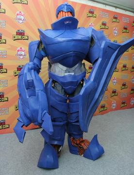 Nadir Hussain as Hunter from Halo.