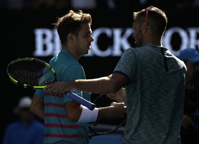 Stanislas Wawrinka faced a tough four-set encounter against Viktor Troicki but entered the fourth round of the Australian Open. (AP) Stanislas Wawrinka faced a tough four-set encounter against Viktor Troicki but entered the fourth round of the Australian Open. (AP)