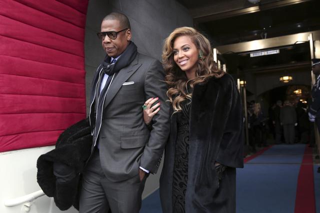 (File) Kanya and his wife Kim were spotted at Jay Z and Beyonce’s Los Angeles home recently. (AP)