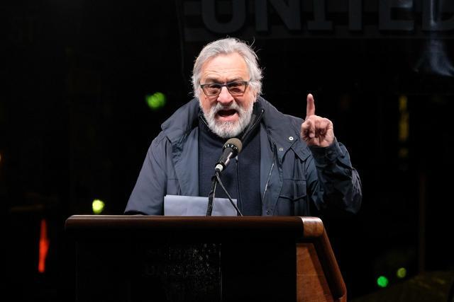 Academy Award-winning actor Robert De Niro speaks onstage. (AFP)