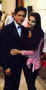 Anjali with Shah Rukh Khan. Anjali with Shah Rukh Khan.
