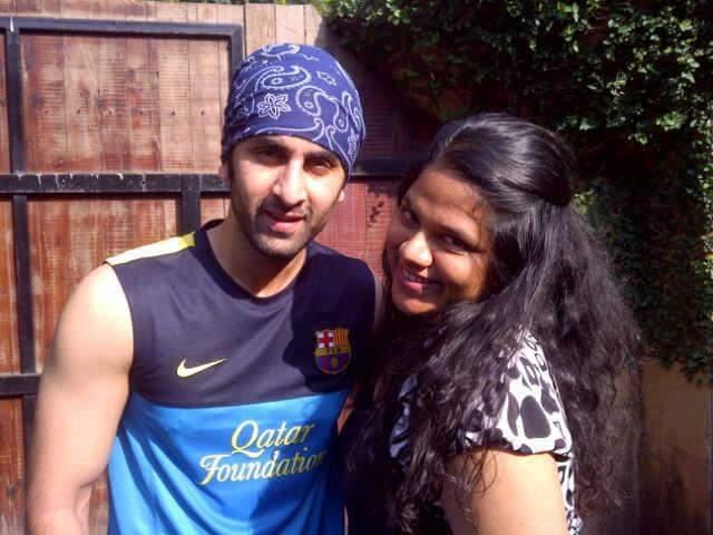 Harshita Vaishnav with Ranbir Kapoor, whom she met in 2009 after winning a Bollywood trivia contest. Harshita Vaishnav with Ranbir Kapoor, whom she met in 2009 after winning a Bollywood trivia contest.
