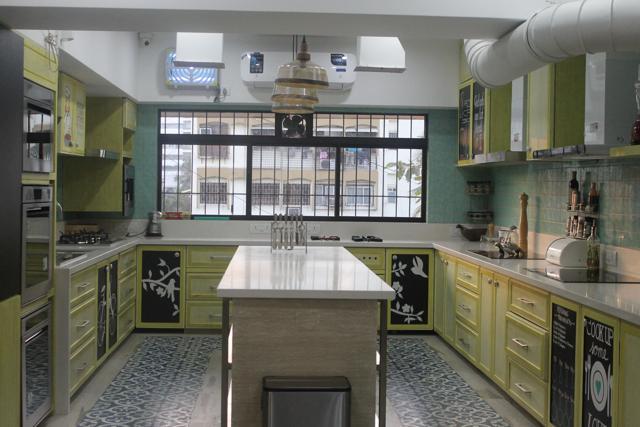 Chef Rakhee Vaswani’s studio is equipped with high-end cooking apparatus.