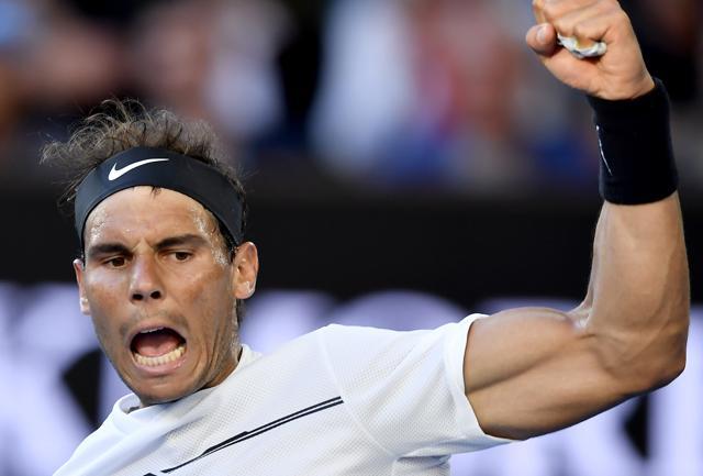 Rafael Nadal clinched the fourth set and got off to a great start in the fifth set against Alexander Zverev (AP) Rafael Nadal clinched the fourth set and got off to a great start in the fifth set against Alexander Zverev (AP)