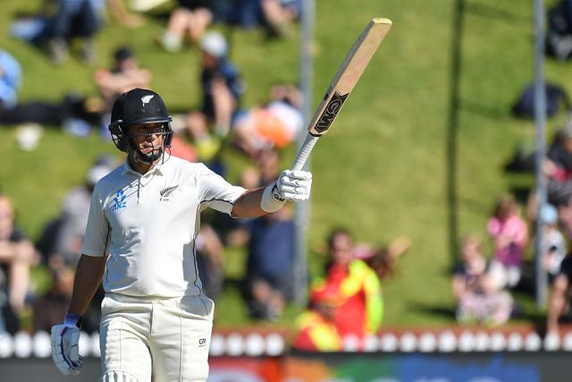 New Zealand's Ross Taylor celebrates after reaching his fifty against Bangladesh. (AFP) New Zealand's Ross Taylor celebrates after reaching his fifty against Bangladesh. (AFP)
