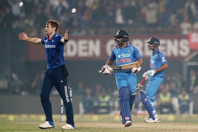 Chris Woakes held his nerve as he got rid of Kedar Jadhav for 90. (BCCI)