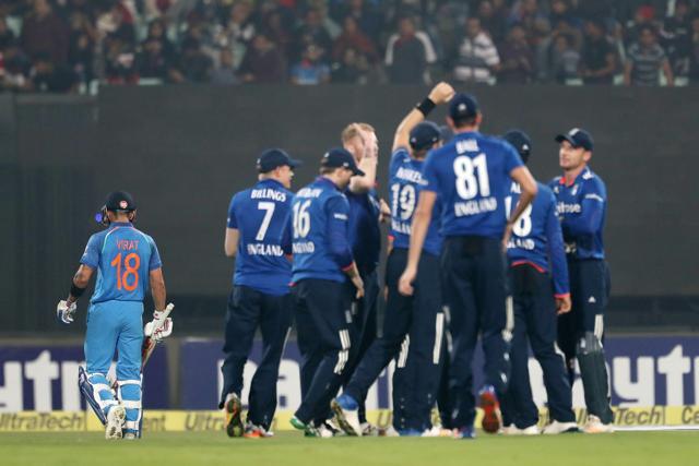 Virat Kohli departed for 55 as England got the massive wicket. (BCCI)