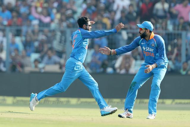 Ravindra Jadeja struck twice as he dismissed Jason Roy for the third time in the series. (BCCI)