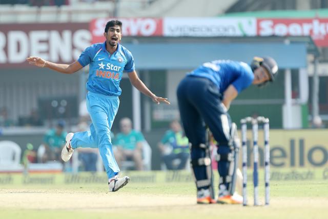 Jasprit Bumrah troubled the England batsman with swing and pace as India kept the flow of runs tight. (BCCI)