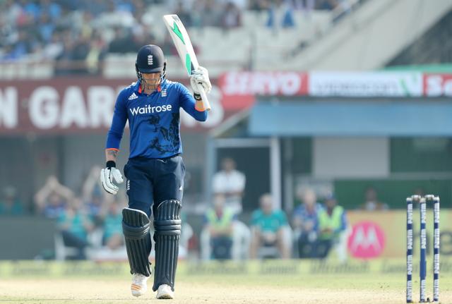 Jason Roy notched up his third consecutive fifty of the series as he smashed his eighth ODI half-century. (BCCI)