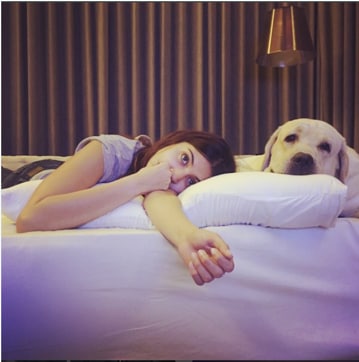 Anushka Sharma with her pet Dude Sharma. (Instagram/anushkasharma)