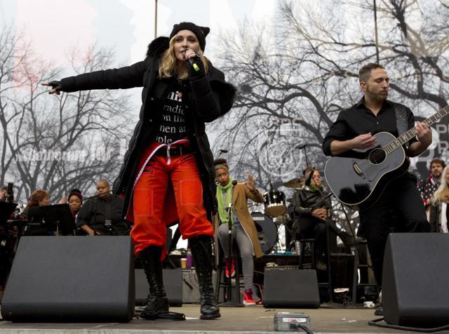 Madonna defended her statement saying she spoke “in metaphor”. (AP) Madonna defended her statement saying she spoke “in metaphor”. (AP)